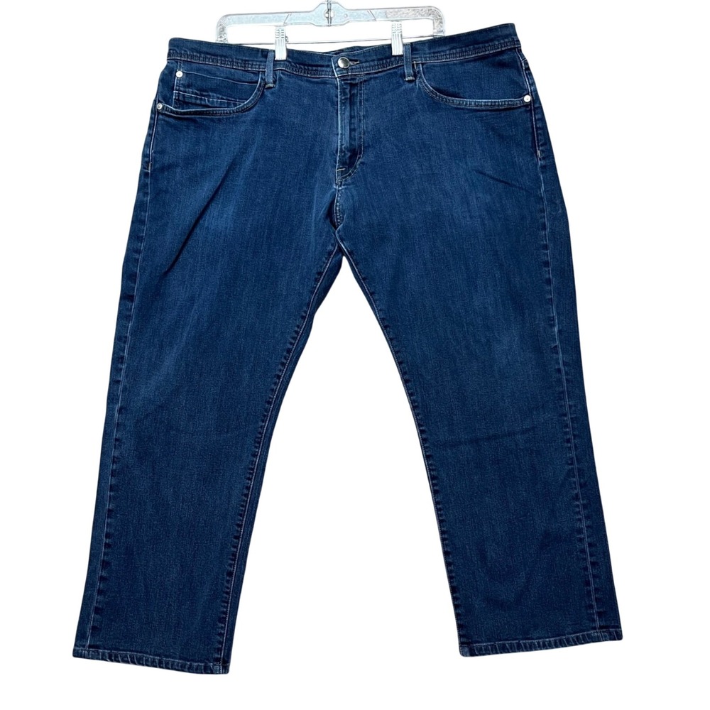 Agave Denim Pragmatist Jeans Mens 44x27 Dark Wash Straight Leg 5 Pocket USA MADE